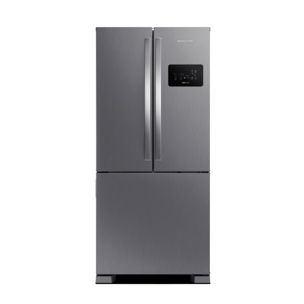 Oferta de Geladeira Brastemp Frost Free French Door A+++ 554 litros Cor Inox - BRO85AK por R$5999 em Brastemp