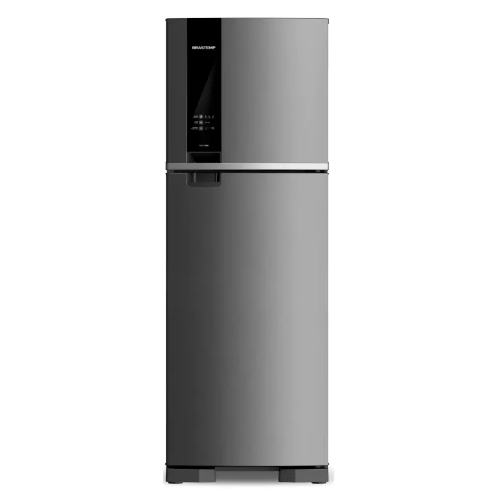 Oferta de Geladeira Brastemp Frost Free Duplex 375 litros cor Inox com Espaço Adapt - BRM45JK por R$2969 em Brastemp