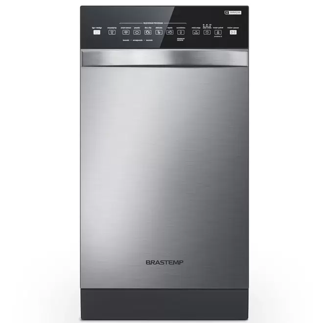 Oferta de Lava-Louças 10 Serviços Brastemp Cor Inox com Ciclo Pesado   - BLF10BR por R$3999 em Brastemp