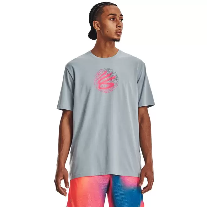 Oferta de Camiseta Masculina Under Armour Curry Dia das Mães Cinza por R$79,99 em C&A