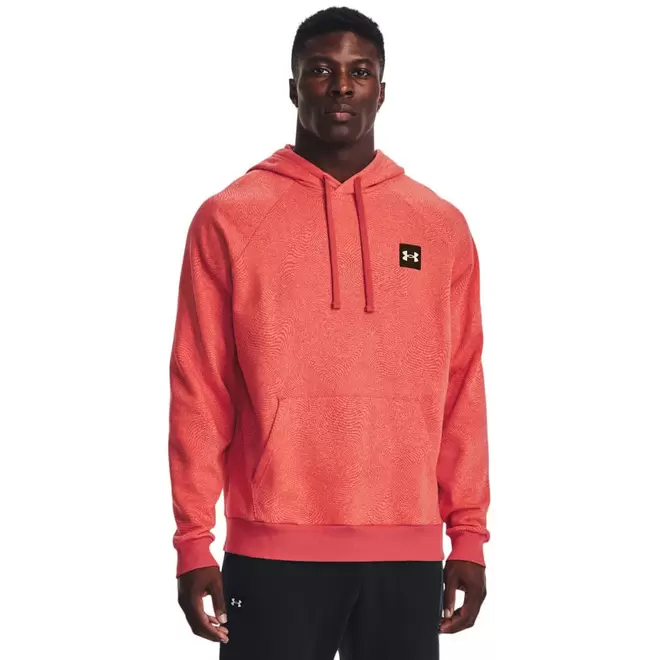 Oferta de Blusa Moletom de Treino Masculina Under Armour Rival Fleece Printed HD Laranja por R$189,99 em C&A