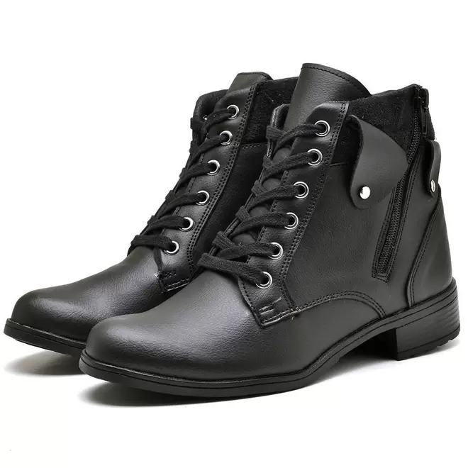 Oferta de Bota Coturno Feminino Cano Curto DUBUY 603FG Preto por R$89,99 em C&A