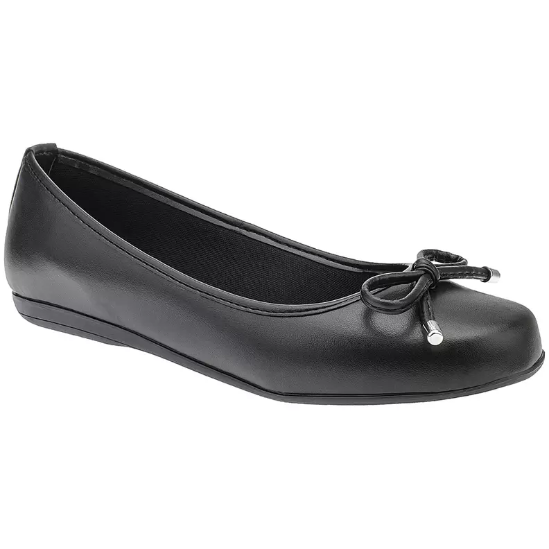 Oferta de Sapatilha Feminina Rasteira Bico Redondo Loafer Confortável Preto por R$49,9 em C&A