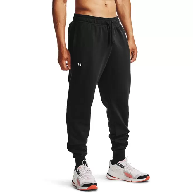 Oferta de Calça Jogger de Treino Masculina Rival Fleece Under Armour Preto por R$139,99 em C&A