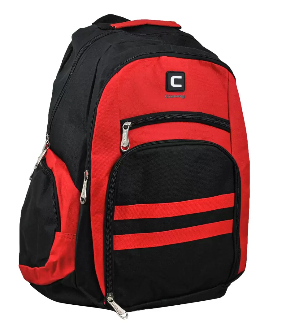 Oferta de Mochila Com Bolso Frontal Yins Vermelho por R$75,99 em C&A