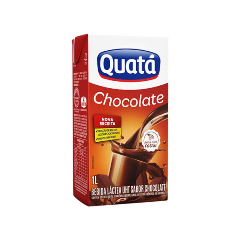 Oferta de Bebida Lactea Quata Chocolate 1L por R$4,99 em Casa do Sabão