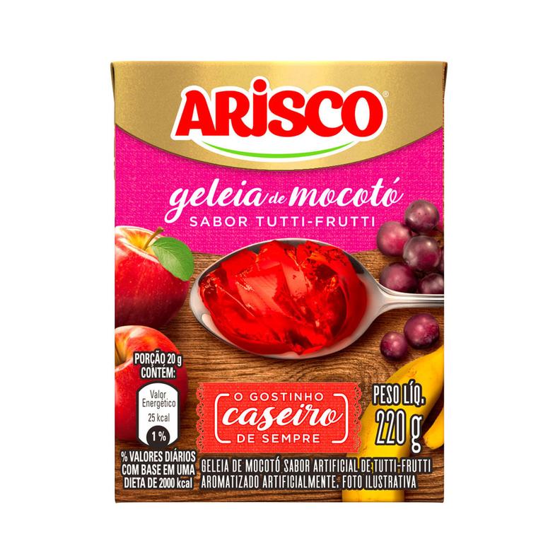 Oferta de Geleia De Mocoto Arisco Tutti Frutti Tp 220G por R$5,99 em Casa do Sabão