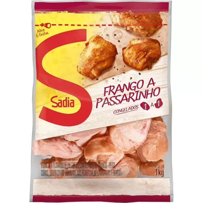 Oferta de Frango A Passarinho Sadia Aperitivo 1KG por R$13,99 em Casa do Sabão