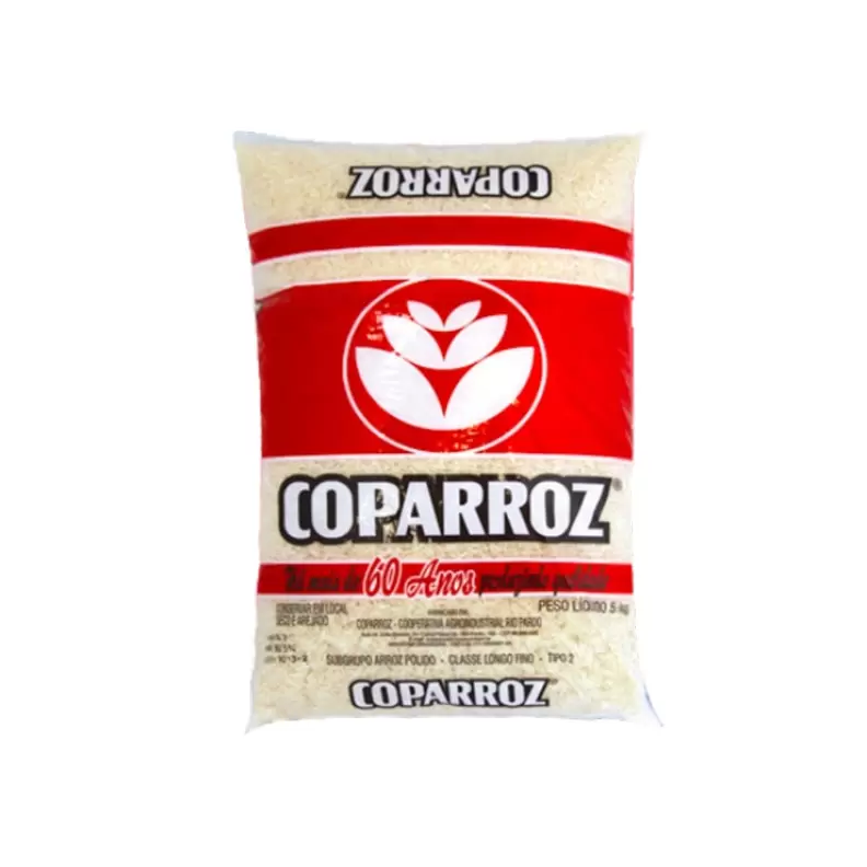 Oferta de Arroz Coparroz Branco Lf T2 1KG por R$7,99 em Casa do Sabão