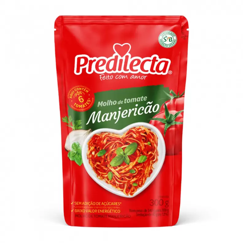 Oferta de Molho De Tomate Predilecta Manjericao Sache 300G por R$2,99 em Casa do Sabão