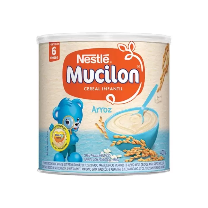 Oferta de Mucilon Arroz Lata 400G por R$13,99 em Casa do Sabão