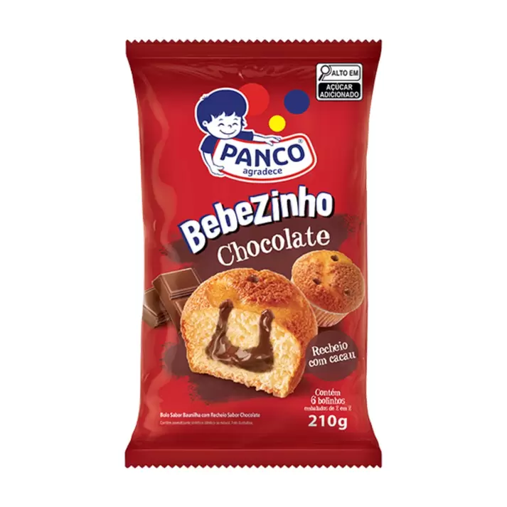 Oferta de Bolo Panco Bebezinho Chocolate 210G por R$14,49 em Casa do Sabão