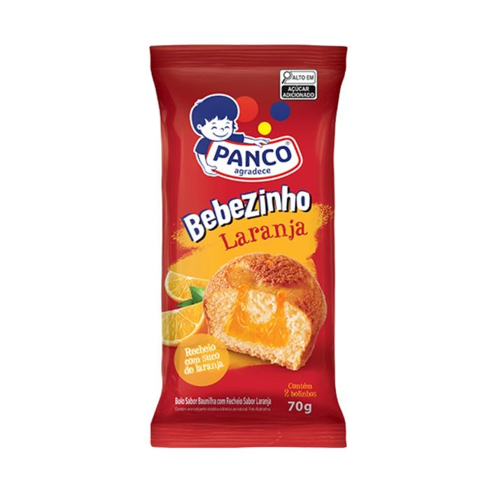 Oferta de Bolo Panco Bebezinho Laranja 70G por R$4,69 em Casa do Sabão