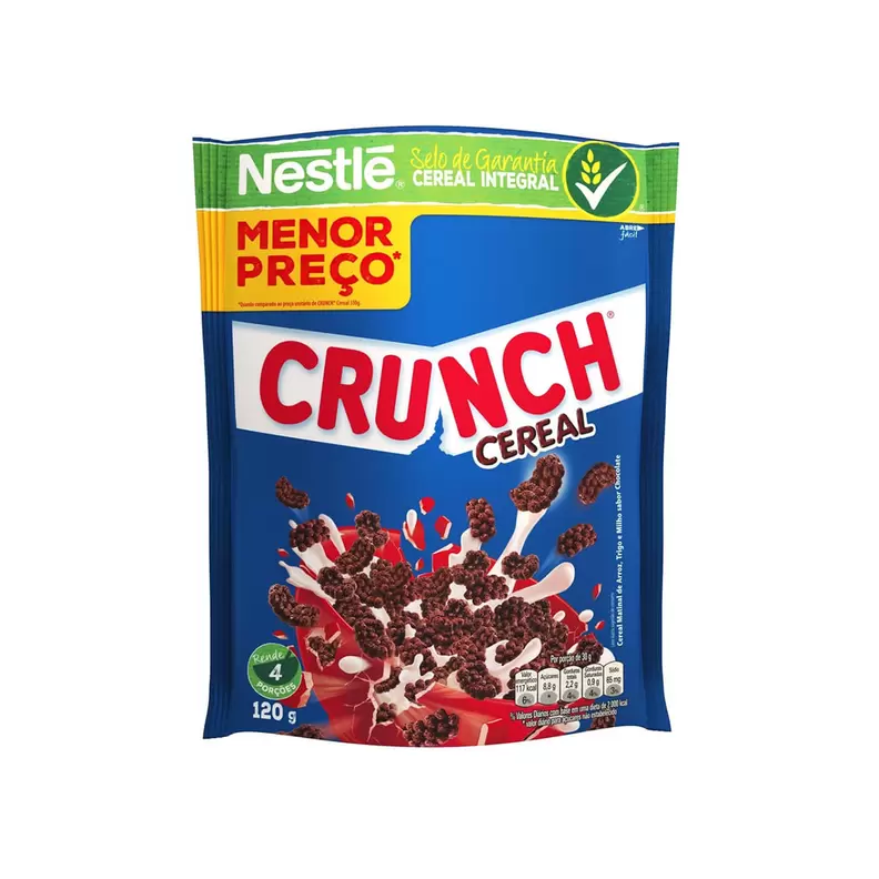 Oferta de Cereal Crunch Sache 120G por R$5,39 em Casa do Sabão