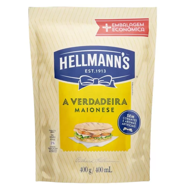 Oferta de Maionese Hellmanns Doypack 400G por R$10,99 em Casa do Sabão