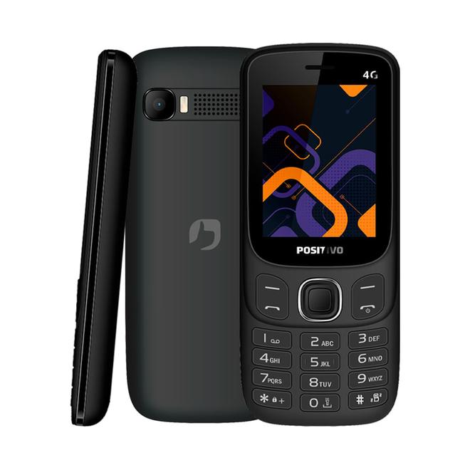 Oferta de Celular Feature Phone Positivo P41 4G 2.4” Dual SIM, Rádio FM - Preto por R$249 em Casa e Vídeo