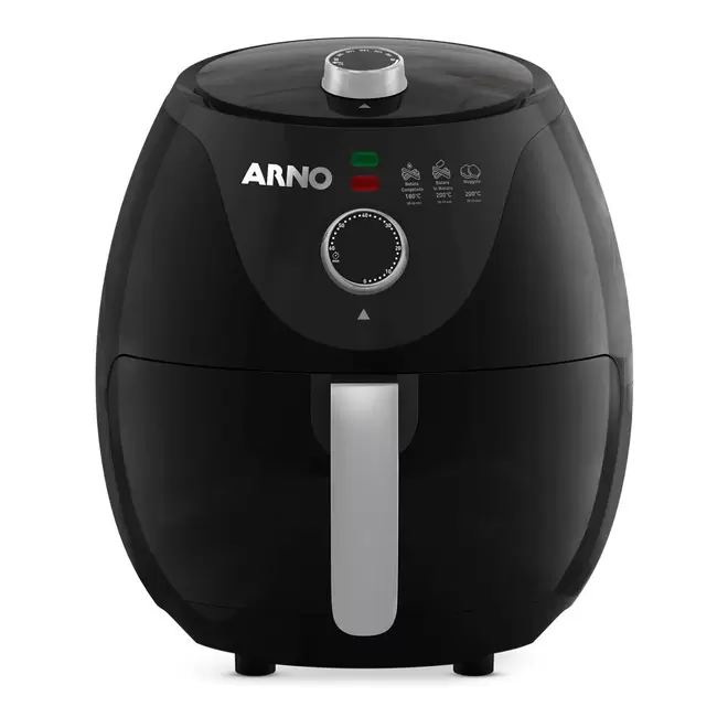 Oferta de Fritadeira Air Fry 3.3L Arno Easy Fry Preta 220V por R$279,9 em Casa e Vídeo