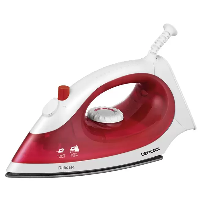 Oferta de Ferro a Vapor Lenoxx Delicate PFF657 Vermelho 127V por R$69,99 em Casa e Vídeo