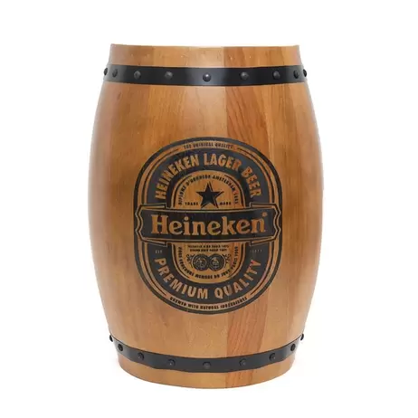 Oferta de Metade Barril C. Heineken Em Madeira 38X51X18Cm (Lxaxp) por R$998 em Cecilia Dale