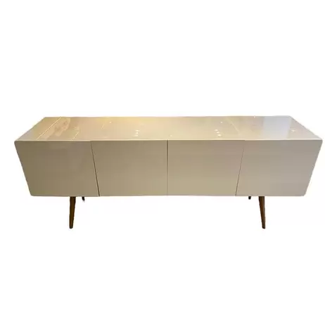 Oferta de Buffet Aros 4 Portas Laca H155 C. Vidro - Pés Tipo Imbuia Clara - 2,00X0,47X0,80M (Lxaxp) por R$6980 em Cecilia Dale