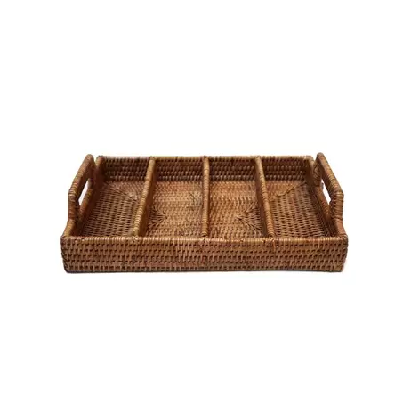 Oferta de Porta Talheres Horizontal Em Rattan Gili 36X26Cm por R$349,5 em Cecilia Dale