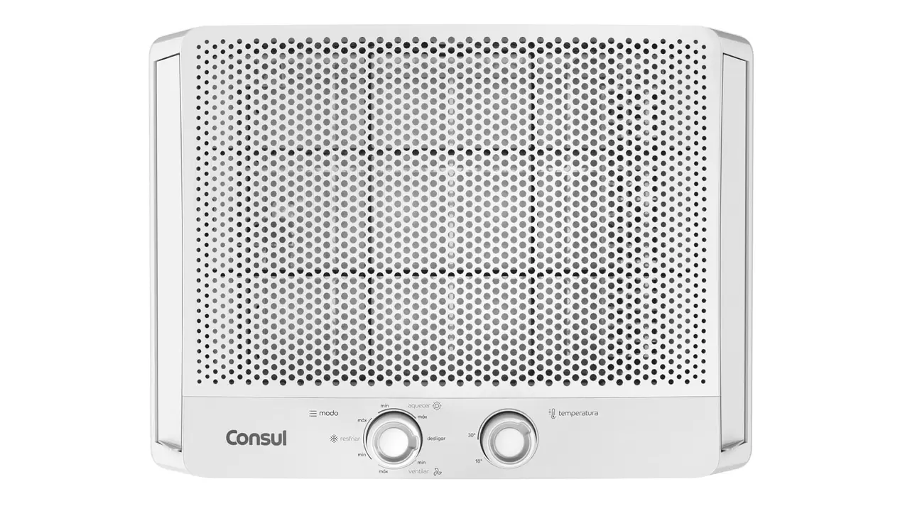 Oferta de Ar condicionado janela 7500 BTUs Consul quente e frio com design moderno - CCS07FB por R$2090 em Consul