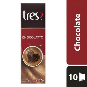 Oferta de Chocolate Quente em Cápsula Chocolatto Tres 10un por R$17,99 em Coocerqui