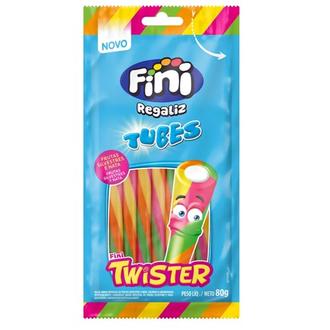 Oferta de Bala Fini Tubes Twister Embalagem 80G por R$7,99 em Coocerqui
