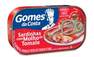 Oferta de Sardinha com Molho de Tomate Gomes da Costa 75g Caixa com 50un por R$5,79 em Coocerqui