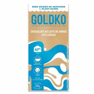 Oferta de Chocolate Goldko Ao Leite de Arroz 47% Cacau 20G por R$3,93 em Coocerqui