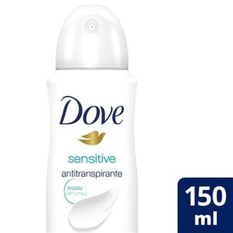 Oferta de Desodorante Antitranspirante Aerosol Sensitive Dove 150Ml por R$18,99 em Coocerqui