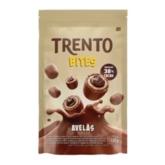 Oferta de Chocolate Bites de Avelã Ao Leite Trento 120G por R$6,93 em Coocerqui