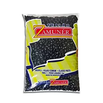 Oferta de Feijão Preto Zamuner Embalagem 1Kg por R$8,99 em Coocerqui