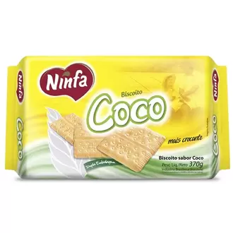 Oferta de Biscoito Doce Ninfa Coco Pacote 370G por R$4,93 em Coocerqui