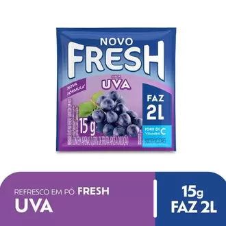 Oferta de Refresco em Pó Sabor Uva Fresh 15gr por R$0,99 em Coocerqui