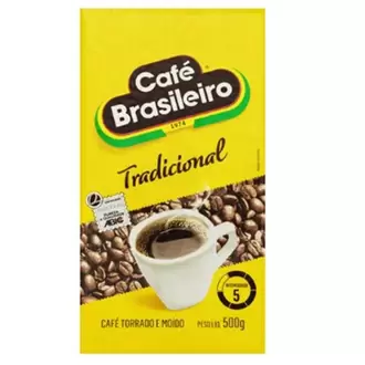 Oferta de Café Torrado e Moído a Vácuo Tradicional Brasileiro 500g por R$16,39 em Coocerqui