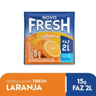 Oferta de Refresco em Pó Sabor Laranja Fresh 15g por R$0,99 em Coocerqui