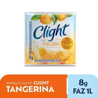 Oferta de Refresco em Pó de Tangerina sem Açúcar Clight 8g por R$1,29 em Coocerqui