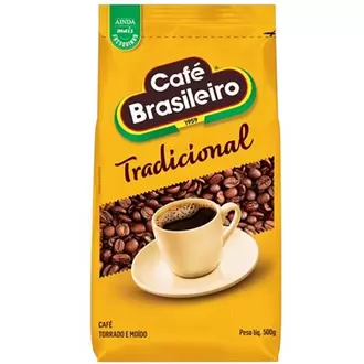 Oferta de Café Torrado E Moído Tradicional Café Brasileiro 500g por R$16,39 em Coocerqui