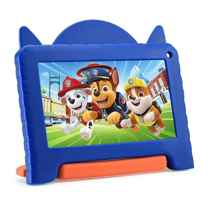 Oferta de Tablet Infantil Patrulha Canina Chase com Case 64GB Wi-Fi Tela 7" Google Kids Space Multi por R$545 em Cybelar