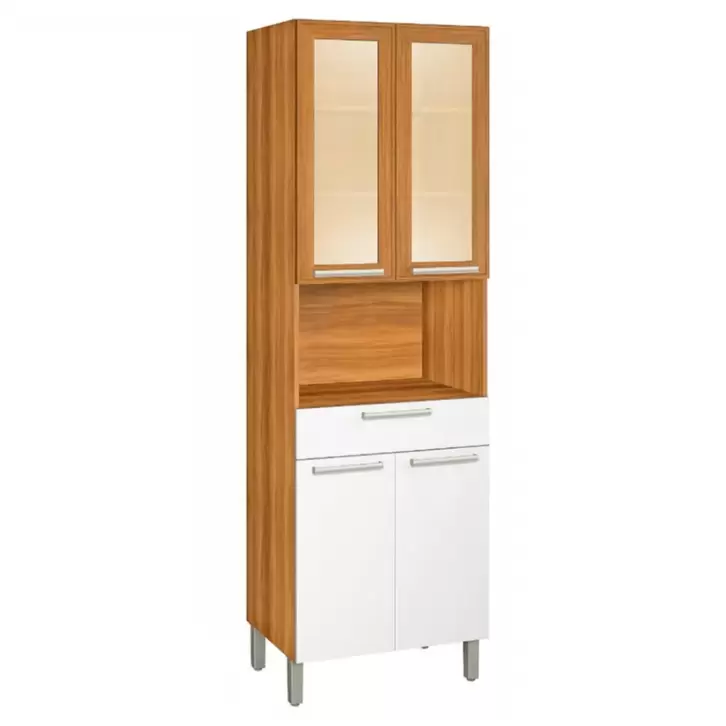 Oferta de Armário de Cozinha Paneleiro 4 Portas 1 Gaveta 100% MDF Burguesa 70cm por R$1181 em Cybelar