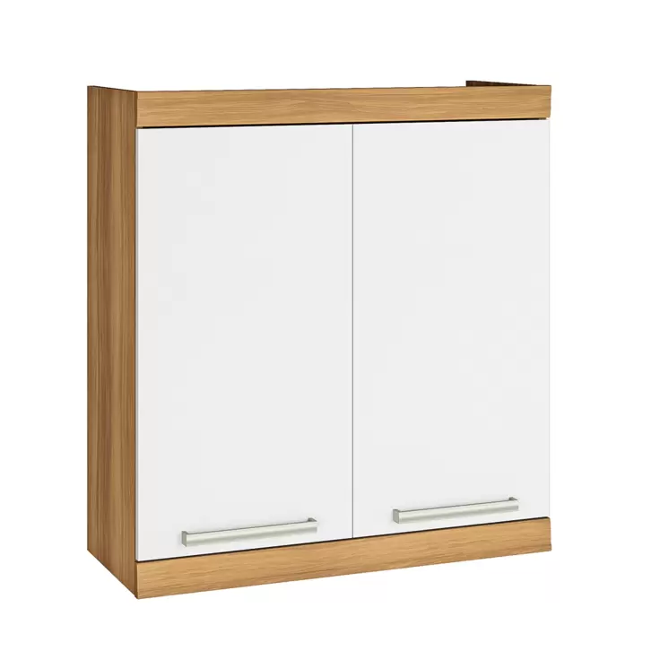 Oferta de Armário de Cozinha Aéreo 2 Portas 100% MDF Burguesa 80cm por R$449 em Cybelar