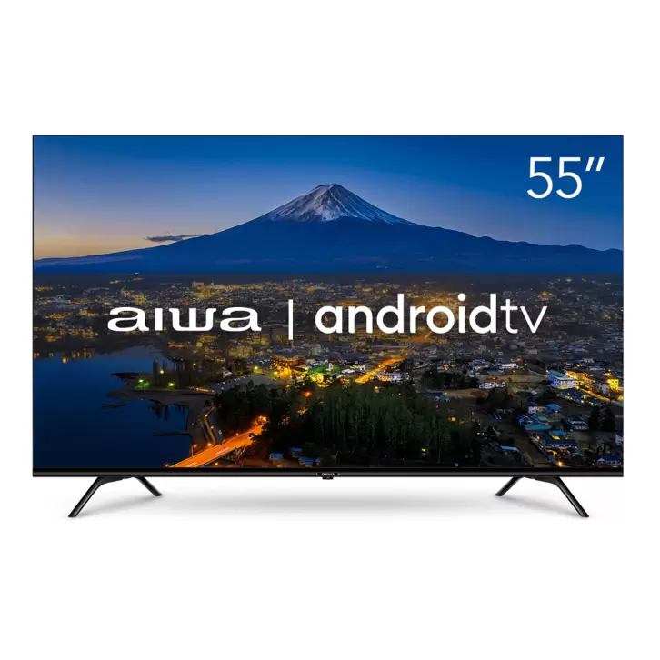 Oferta de Smart TV 55" Aiwa Ultra HD 4K com Borda Infinita Android Quad Core Dolby Vision AWS-TV-55-BL-01 por R$2890 em Cybelar