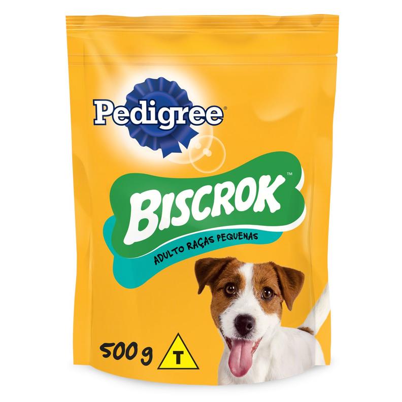Oferta de Petisco Para Cães Adultos Raças Pequenas Pedigree Biscrok Sachê 500G por R$19,99 em D'avó Supermercado