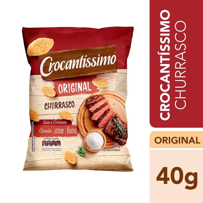 Oferta de Snack de Trigo Churrasco Crocantíssimo Pacote 40g por R$2,98 em D'avó Supermercado