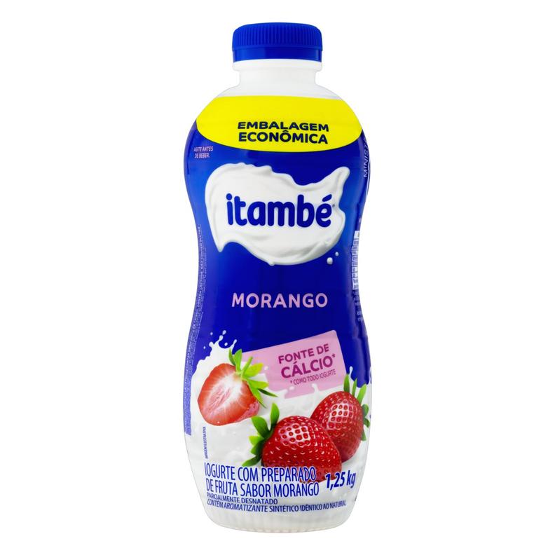 Oferta de Iogurte Parcialmente Desnatado Morango Itambé Garrafa 1,25Kg Embalagem Econômica por R$11,9 em D'avó Supermercado