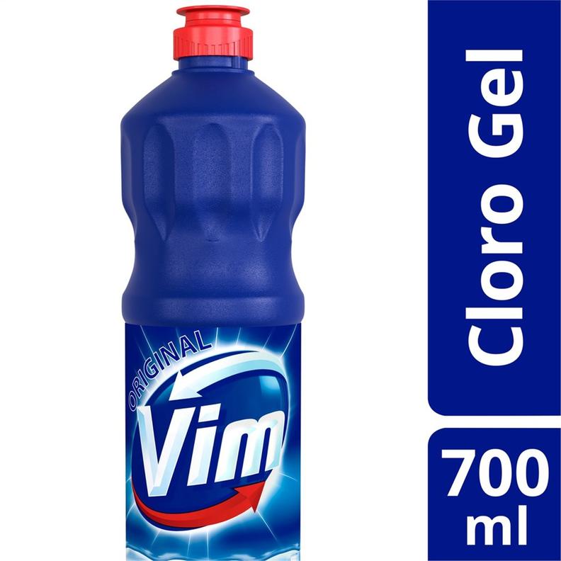 Oferta de Desinfetante Multiuso Cloro Gel Original Vim Frasco 700Ml por R$10,99 em D'avó Supermercado