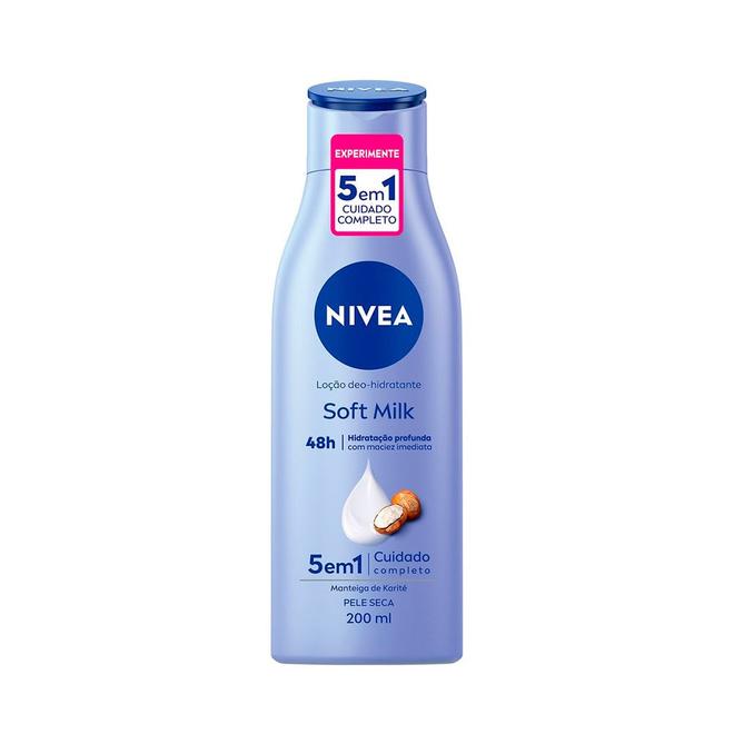 Oferta de NIVEA Hidratante Desodorante Soft Milk 200ml por R$15,9 em D'avó Supermercado