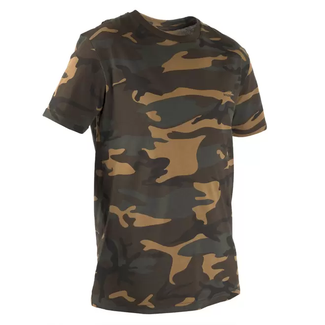 Oferta de T-shirt Caça SG100 WL Camuflado Verde por R$49,99 em Decathlon