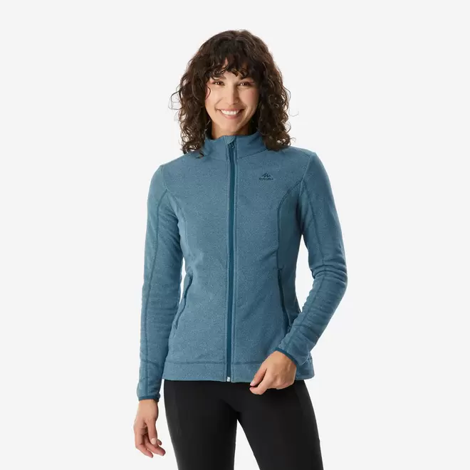 Oferta de Blusa Feminina de Trilha Fleece Térmica com Zíper Quechua por R$99,99 em Decathlon